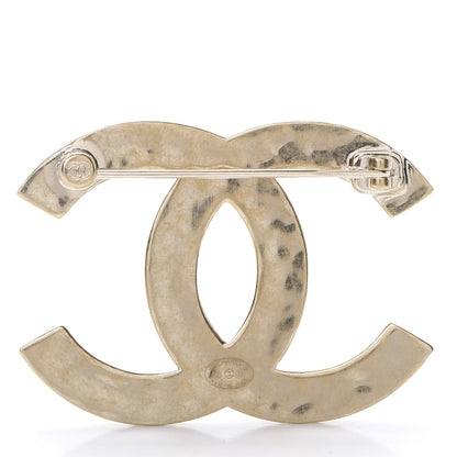 Chanel Metal CC Diamond Quilted Brooch Light Gold 3 of 5