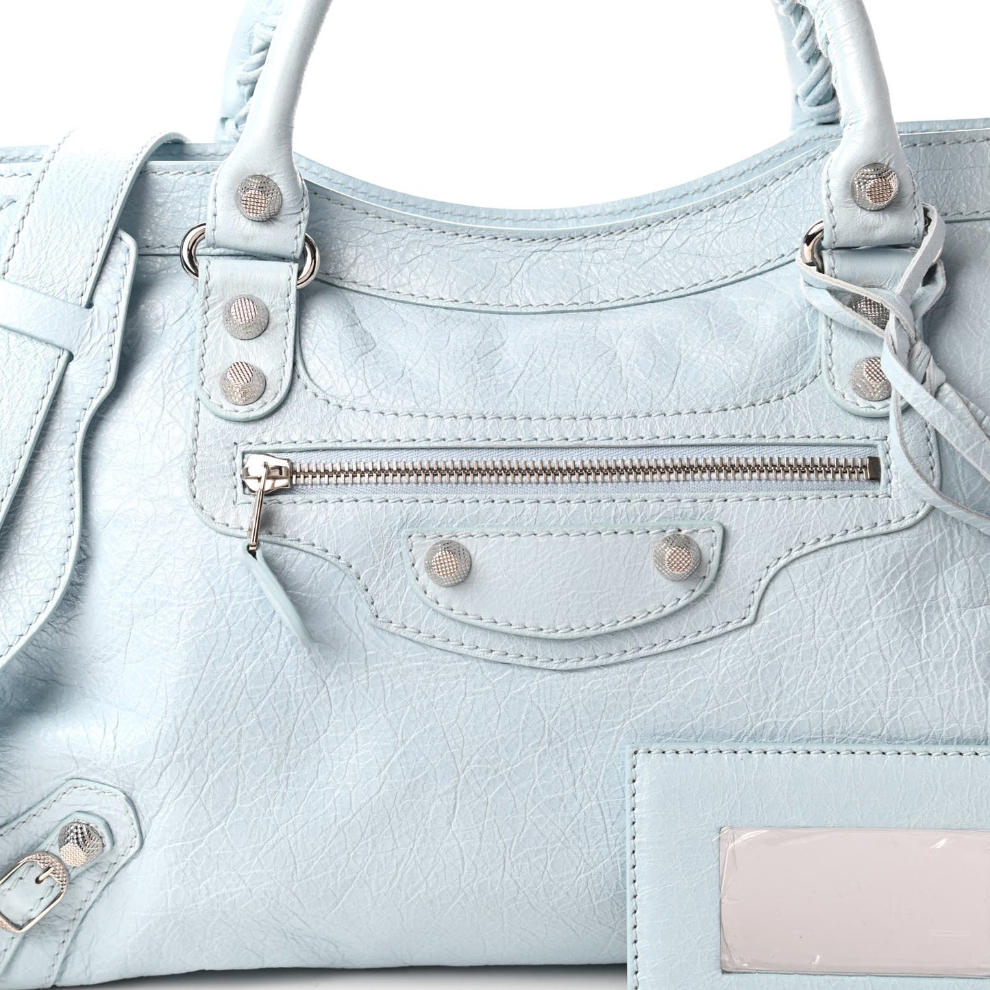 Agneau Giant 12 Silver Hardware City Bleu Dragee