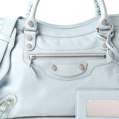 Balenciaga Agneau Giant 12 Silver Hardware City Bleu Dragee 10 of 10
