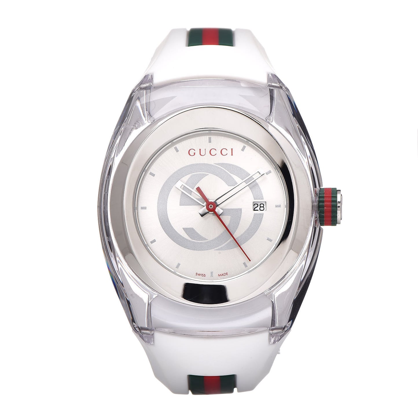 Stainless Steel Rubber 36mm Sync Web Quartz Watch