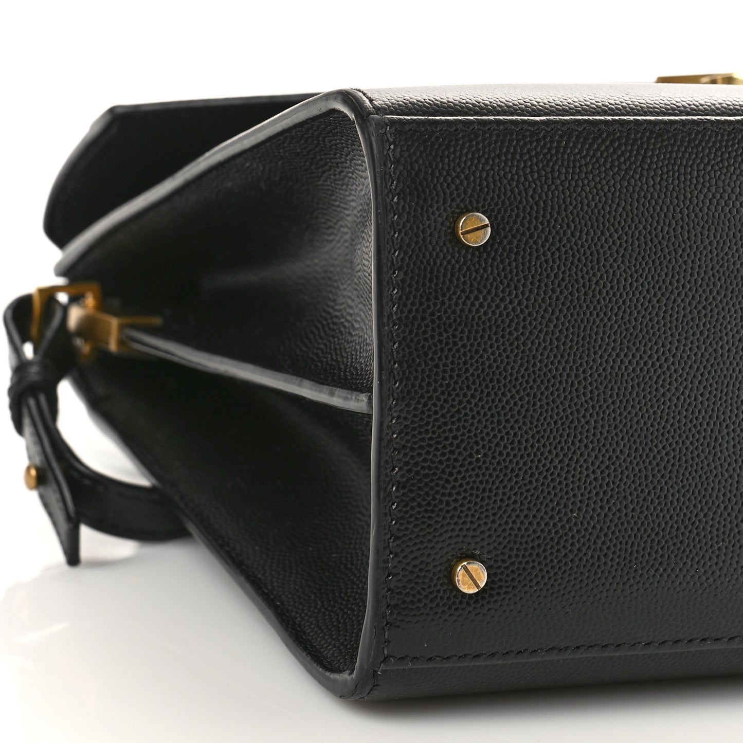 Grain de Poudre Medium Classic Monogram Cassandra Top Handle Black