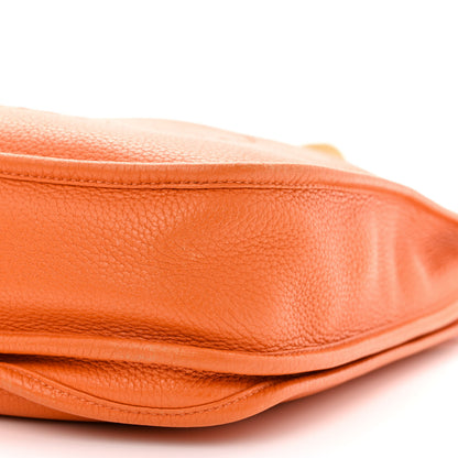 Hermes Taurillon Clemence Evelyne III PM Orange 10 of 14