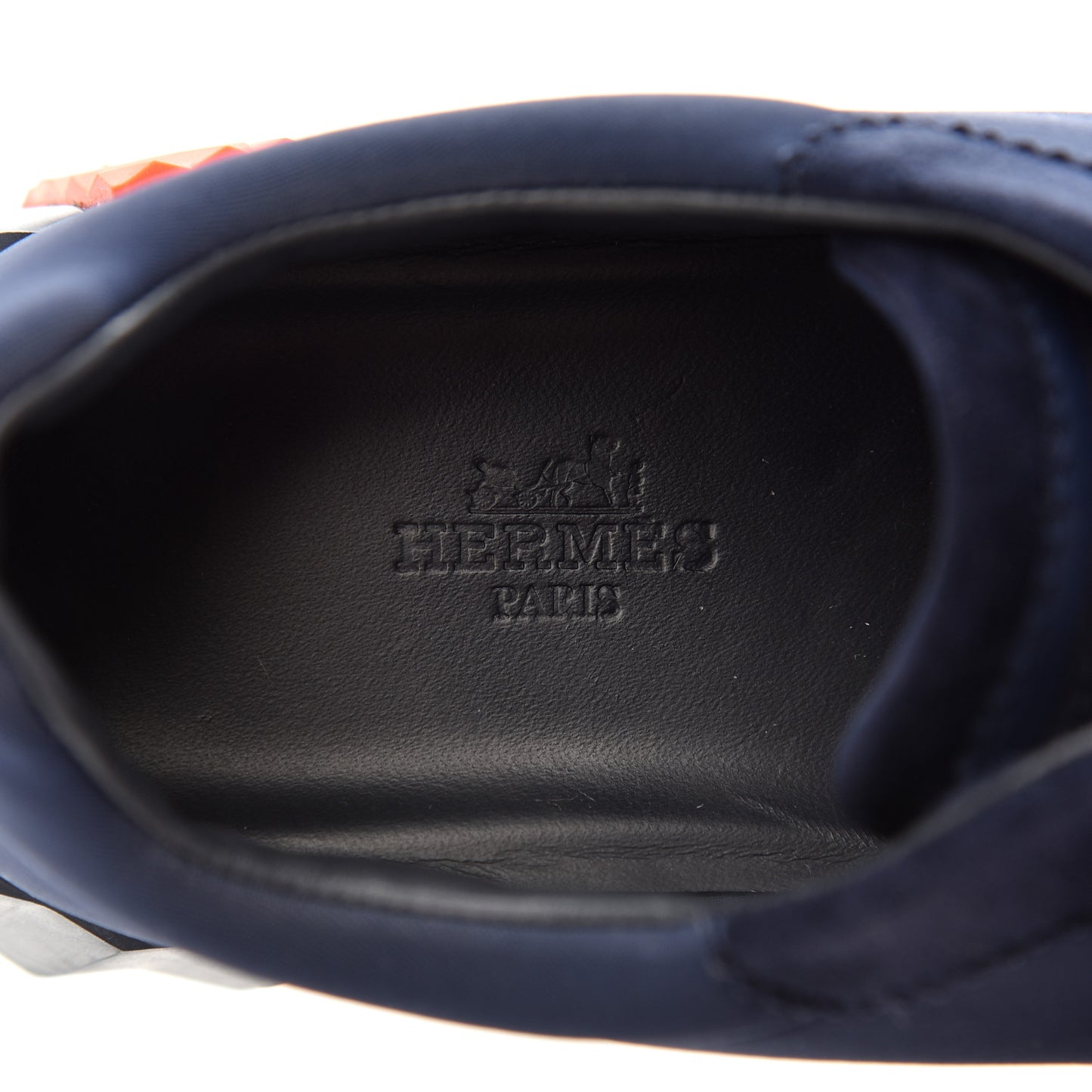 Technical Jersey Suede Goatskin Bouncing Sneakers 36 Marine