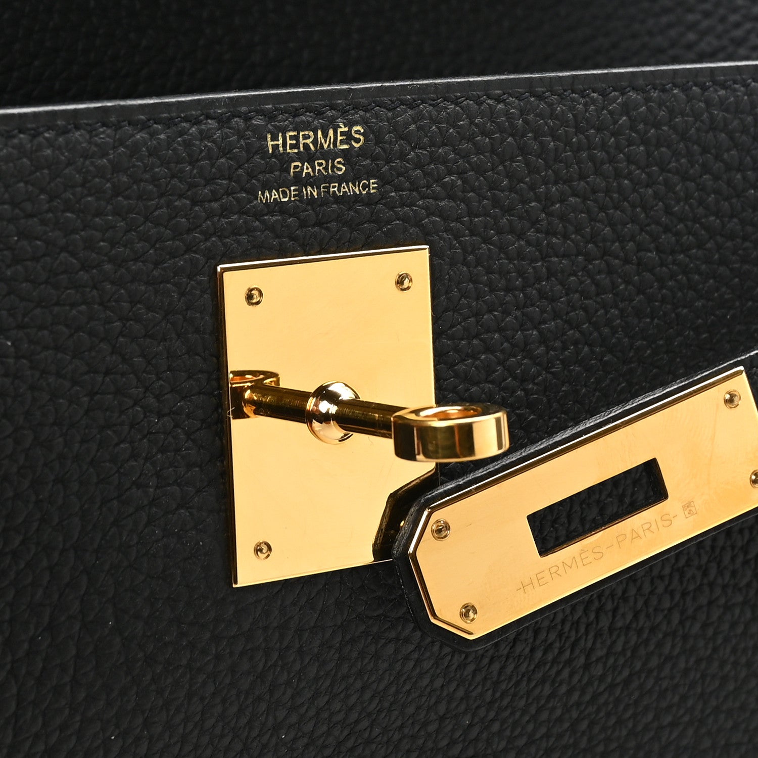 Hermes Togo Kelly Retourne 28 Black 6 of 10