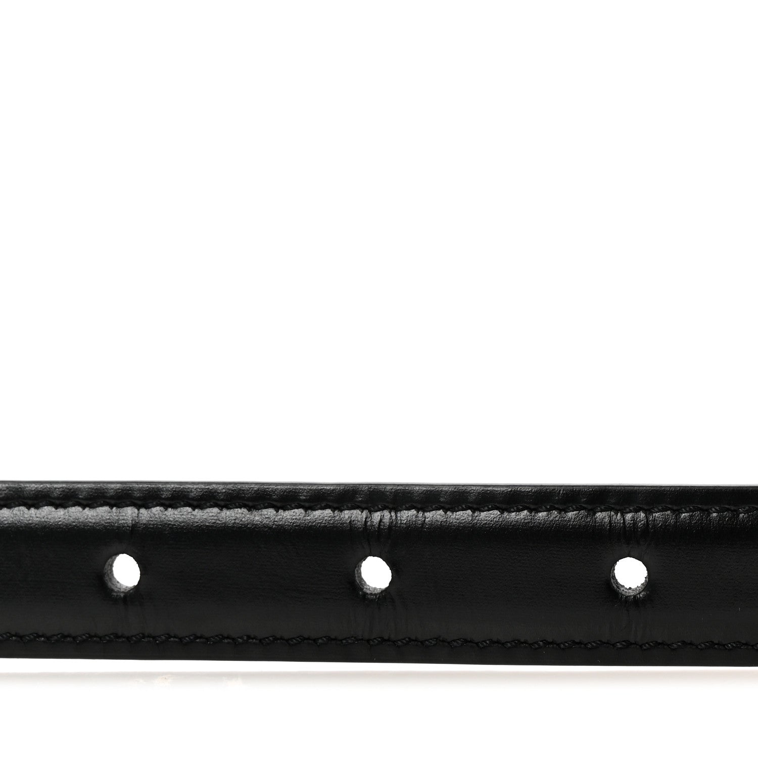 Celine Box Calfskin Medium 25mm Triomphe 80 32 Belt  Black 3 of 6