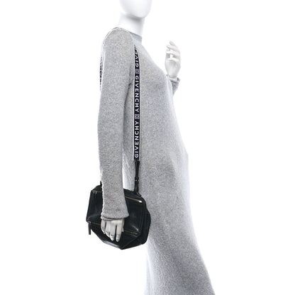 Givenchy Crinkled Patent Deerskin Mini Pandora Black 2 of 11