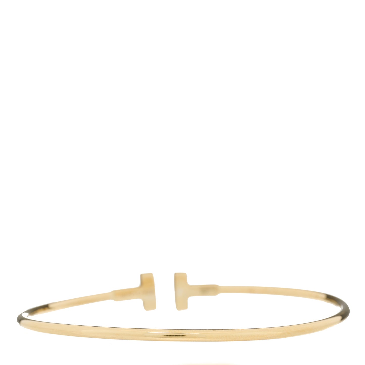 18K Yellow Gold Narrow T Wire Bracelet