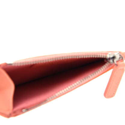 Chanel Caviar Quilted CC Zip Card Holder Orange 5 of 8