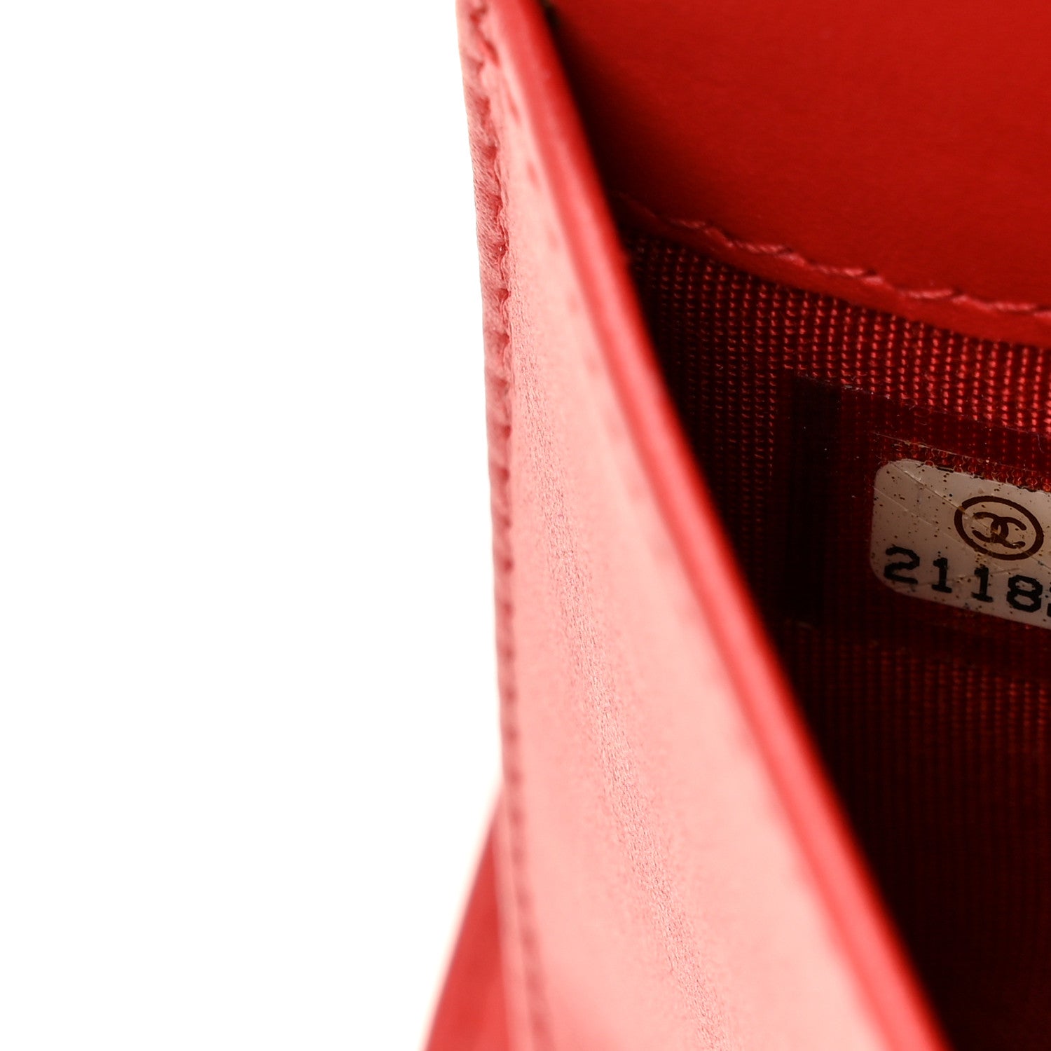 Chanel Caviar Timeless CC Yen Wallet Red 8 of 12
