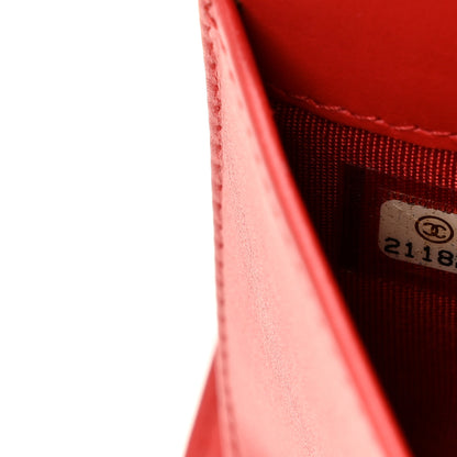 Chanel Caviar Timeless CC Yen Wallet Red 8 of 12