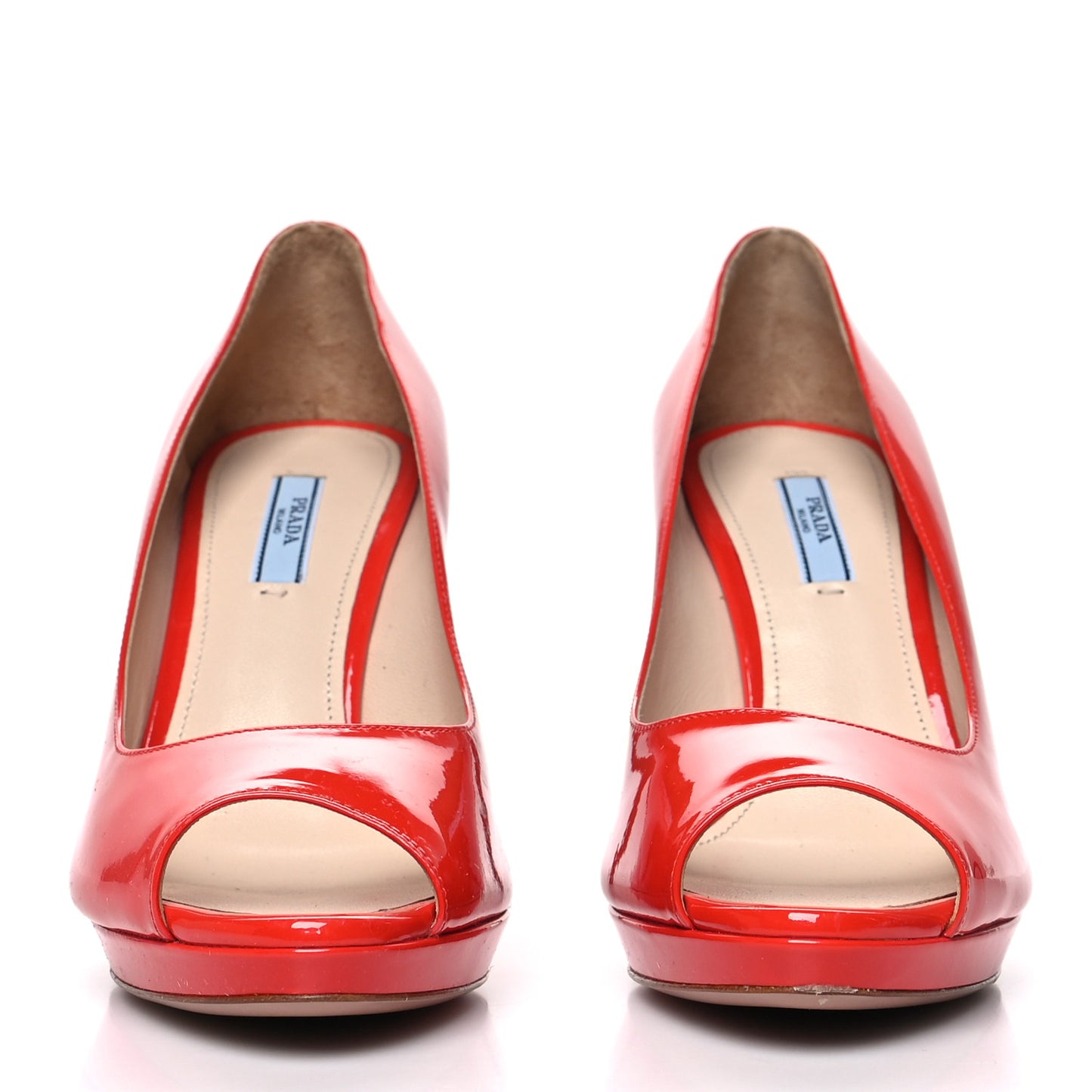 Vernice Peep Toe 95mm Pumps 39 Lacca