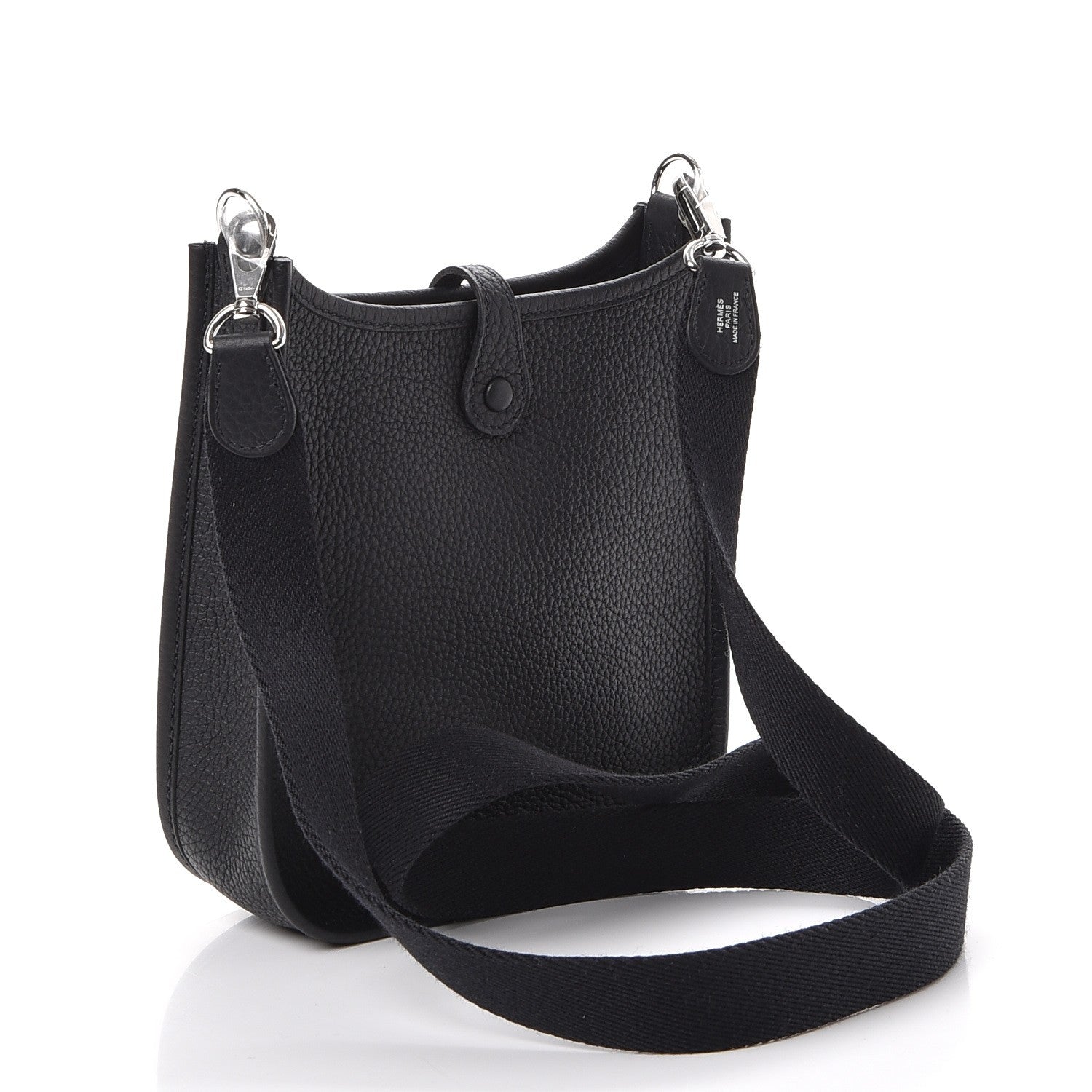 Hermes Taurillon Clemence Evelyne TPM Black 3 of 8