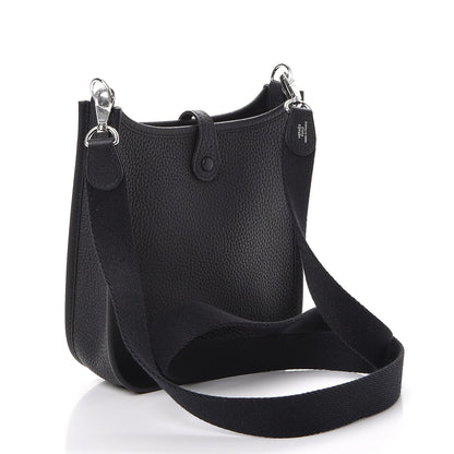 Hermes Taurillon Clemence Evelyne TPM Black 3 of 8