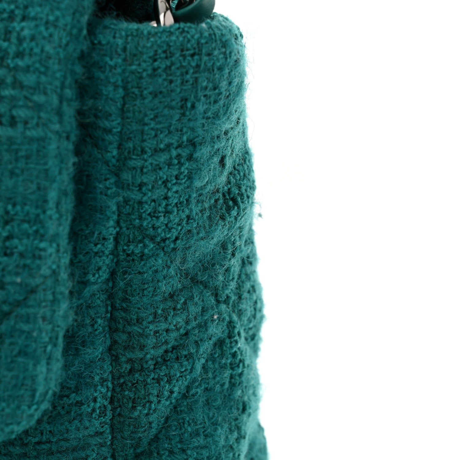 Chanel Tweed Quilted Large Chanel 19 Flap Green 13 of 13