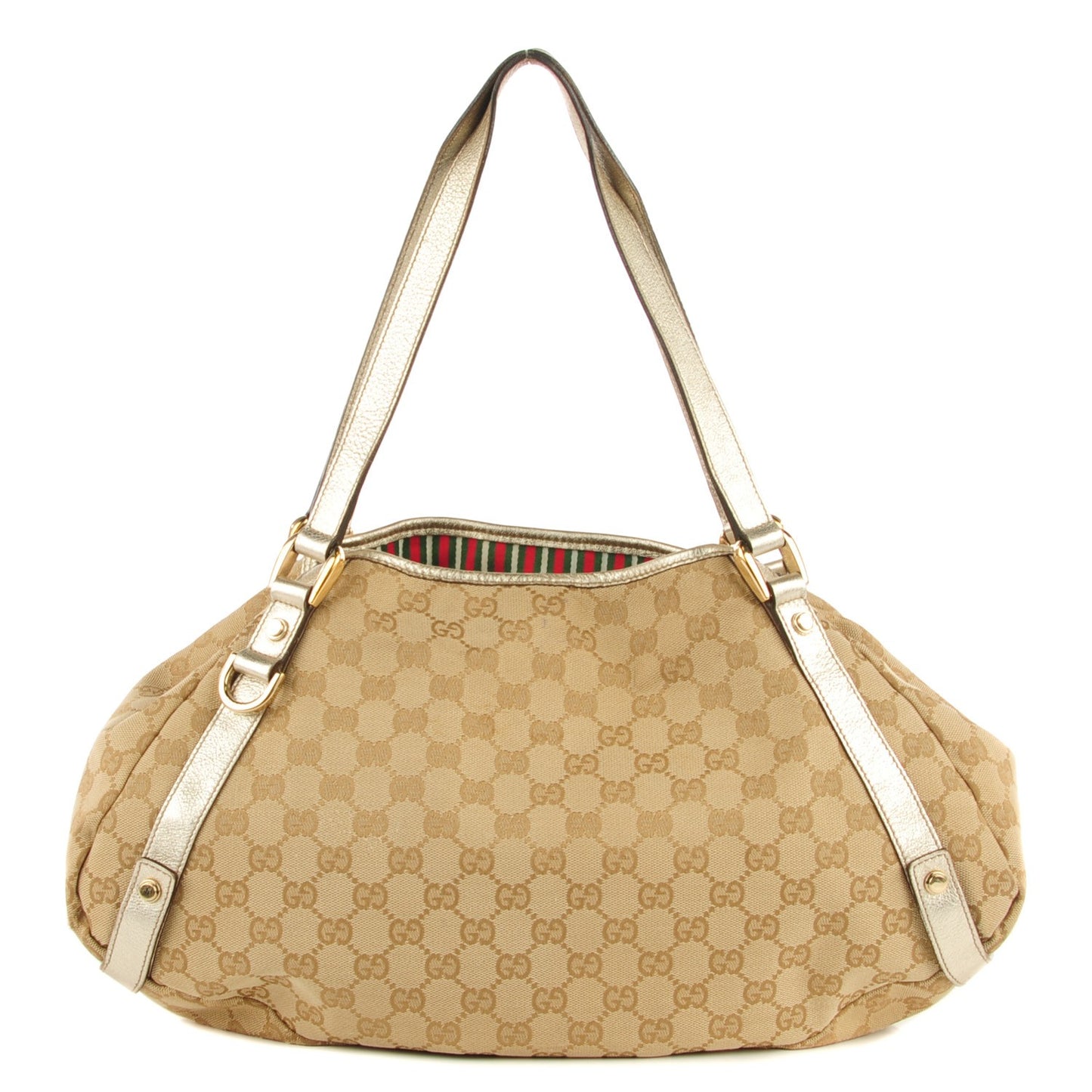 Monogram Medium Abbey Shoulder Bag Gold