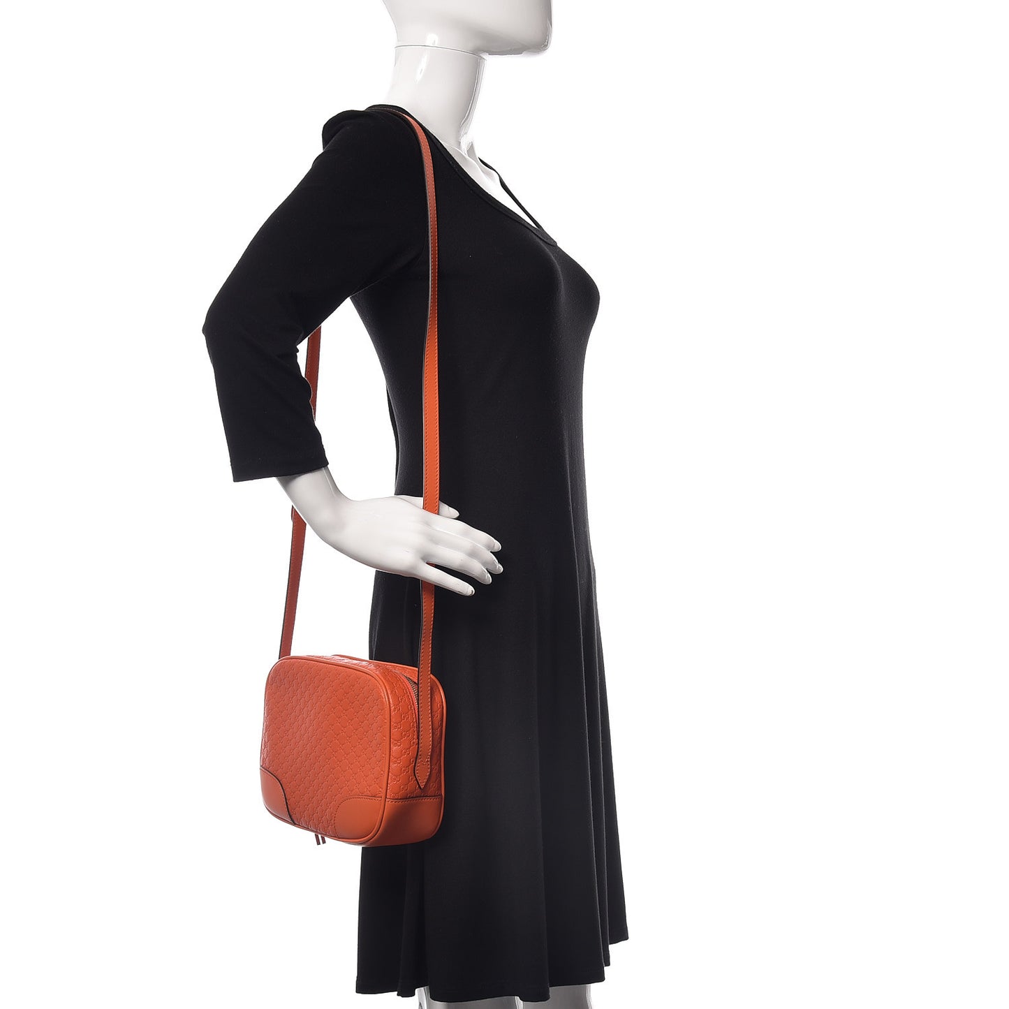 Soft Microguccissima Mini Bree Messenger Bag Sun Orange