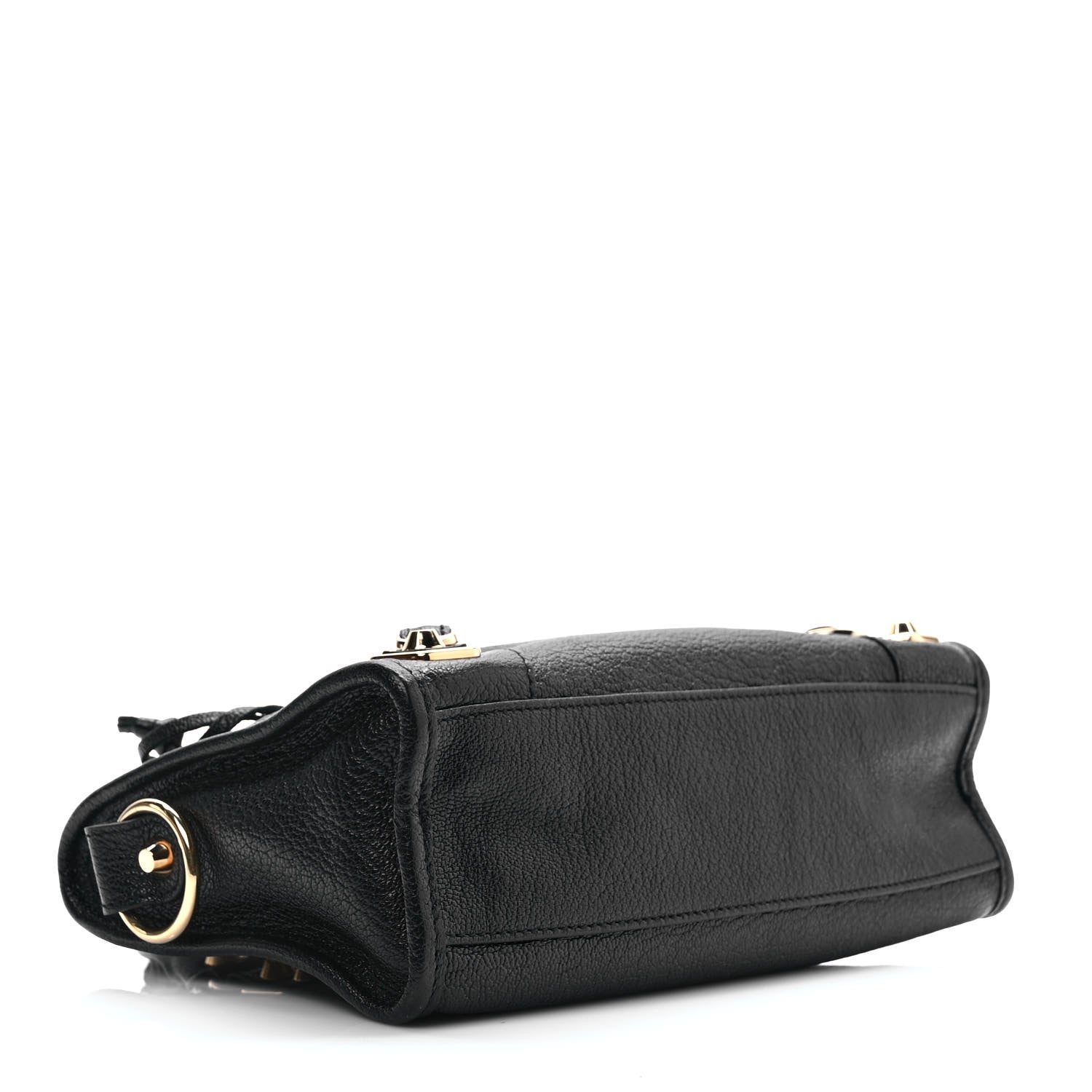 Balenciaga Chevre Gold Metallic Edge Hardware Mini City Black 4 of 9