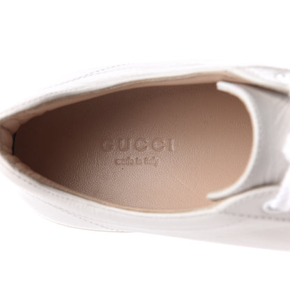 Gucci Calfskin Peggy Platform Sneakers 38 White 7 of 9