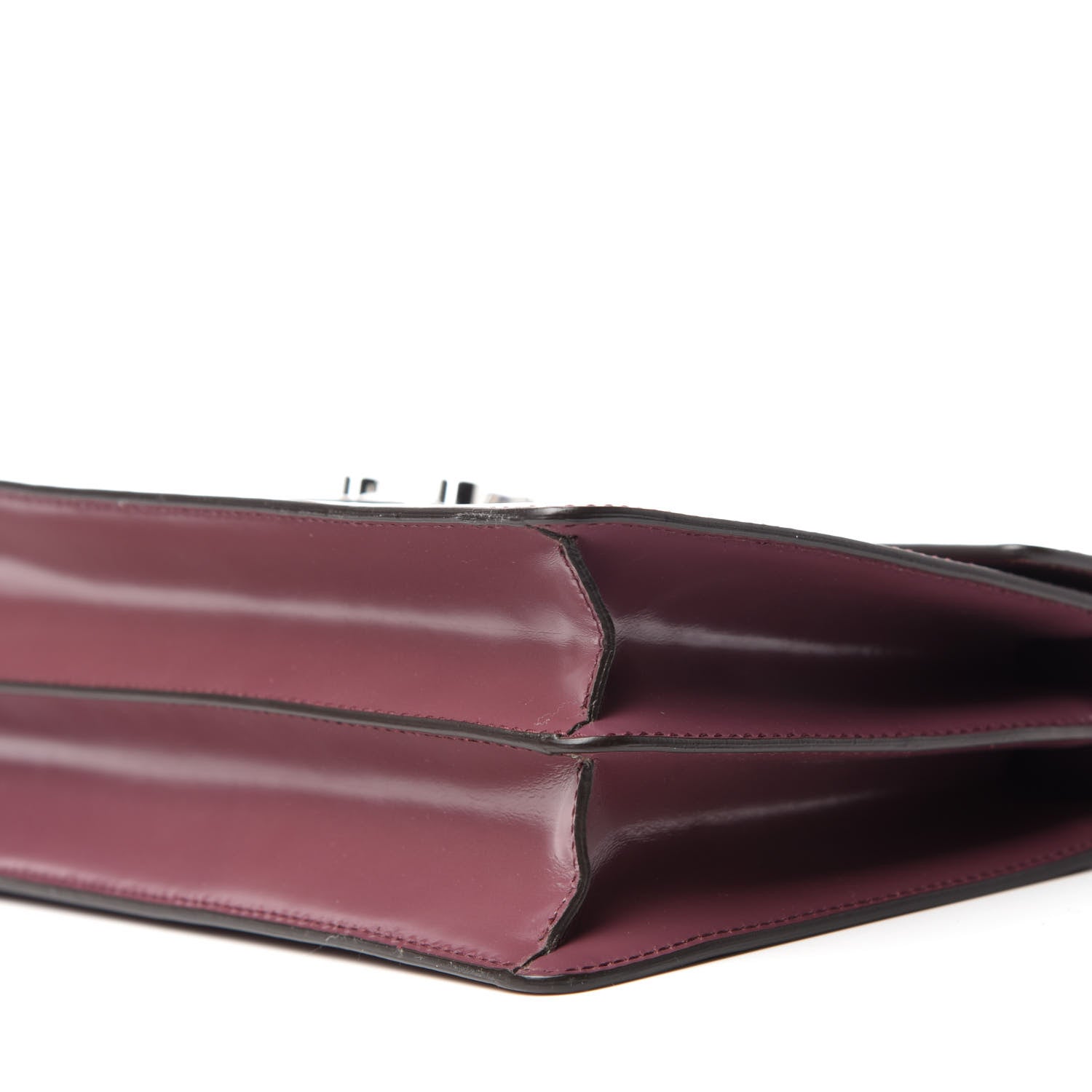 Gucci Regent Calfskin Small Lady Lock Briefcase Clutch Red Orchid 7 of 10