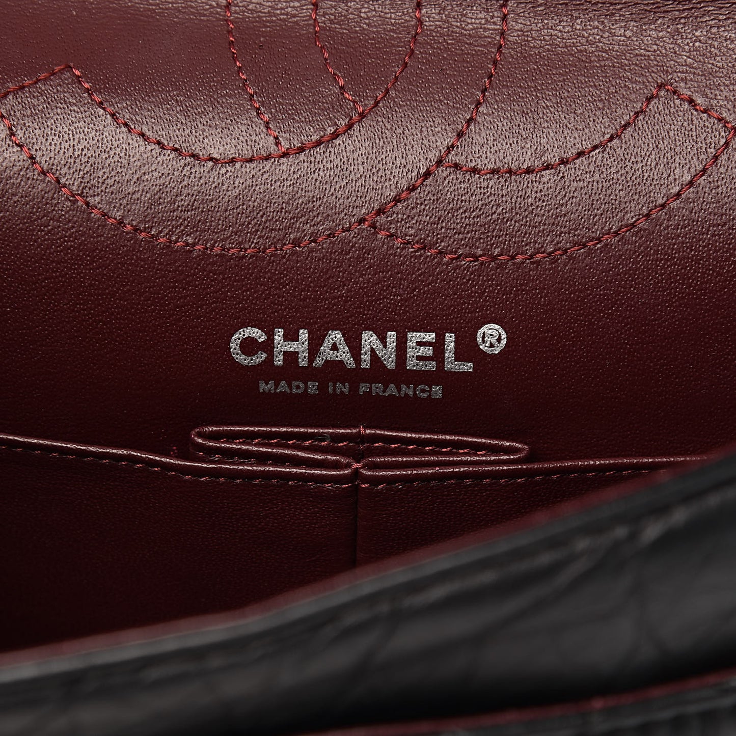Aged Calfskin Quilted 2.55 Reissue 225 Flap Black