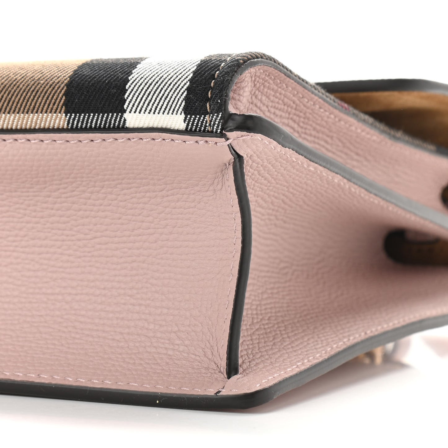 Derby Calfskin House Check Small Macken Crossbody Bag Pale Orchid