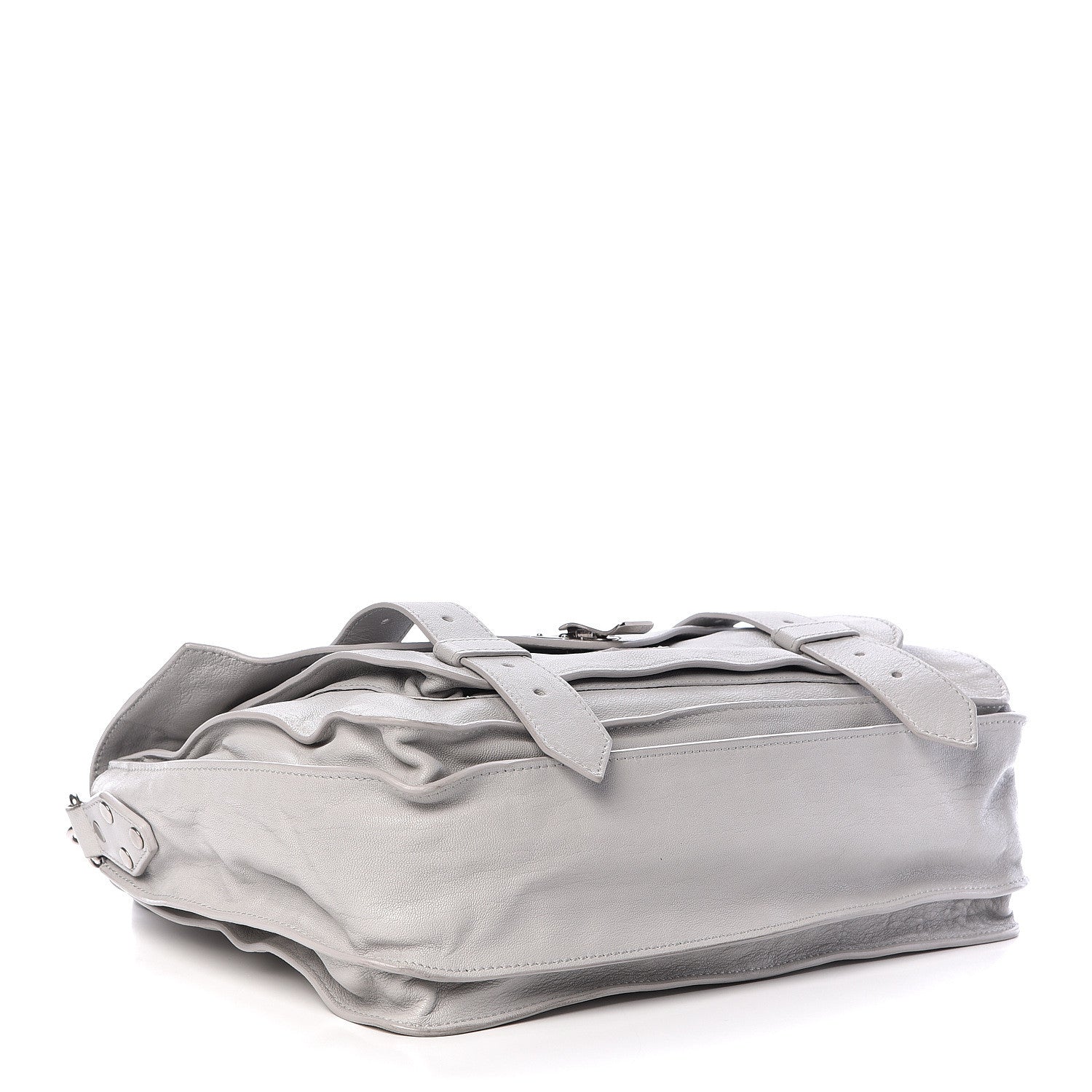 Proenza Schouler Lambskin Medium PS1 Satchel Pale Steel 4 of 19