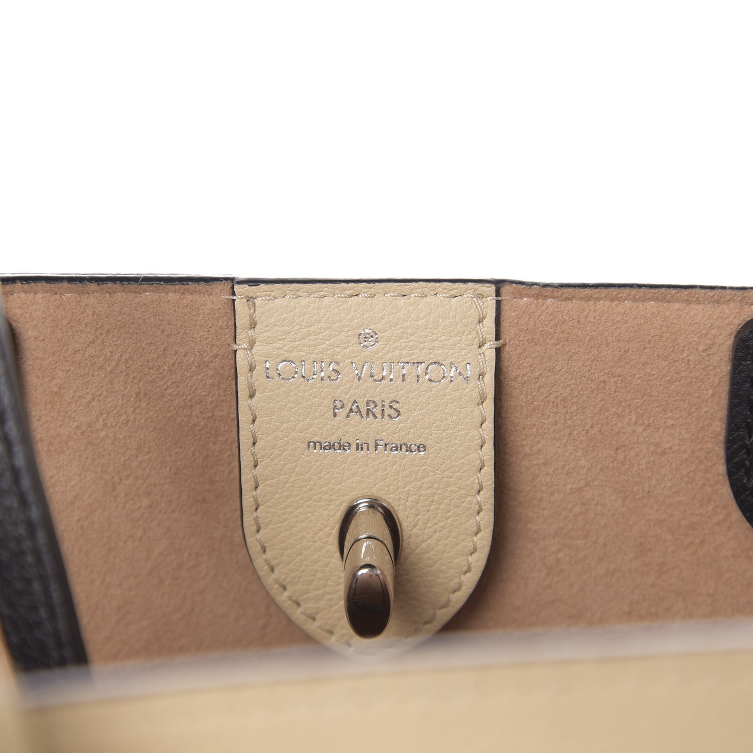 Louis Vuitton Calfskin Lockme Go Tote Black Vanilla 10 of 18
