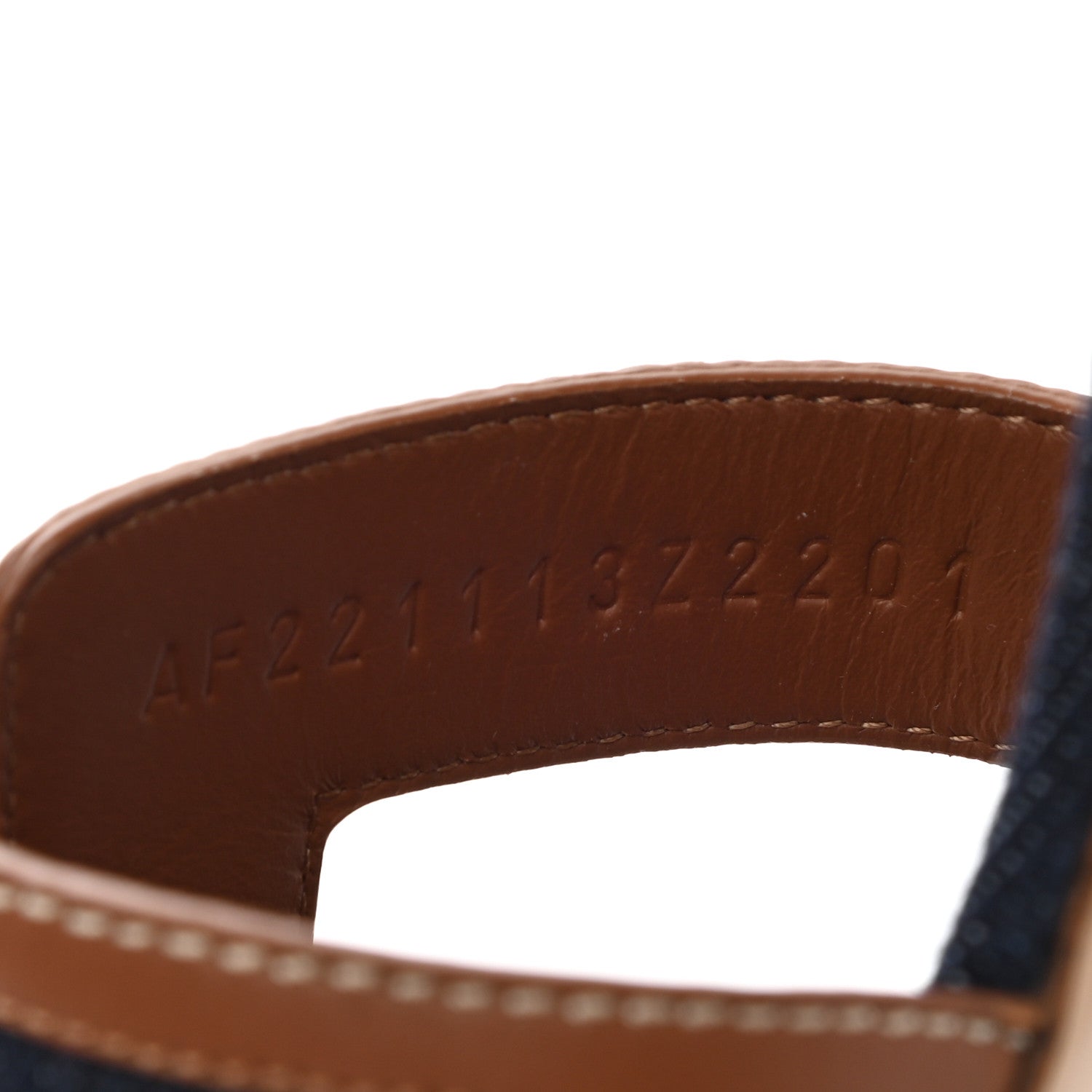 Hermes Calfskin Denim Oasis Sandals 40 Bleu Brut Gold 7 of 10