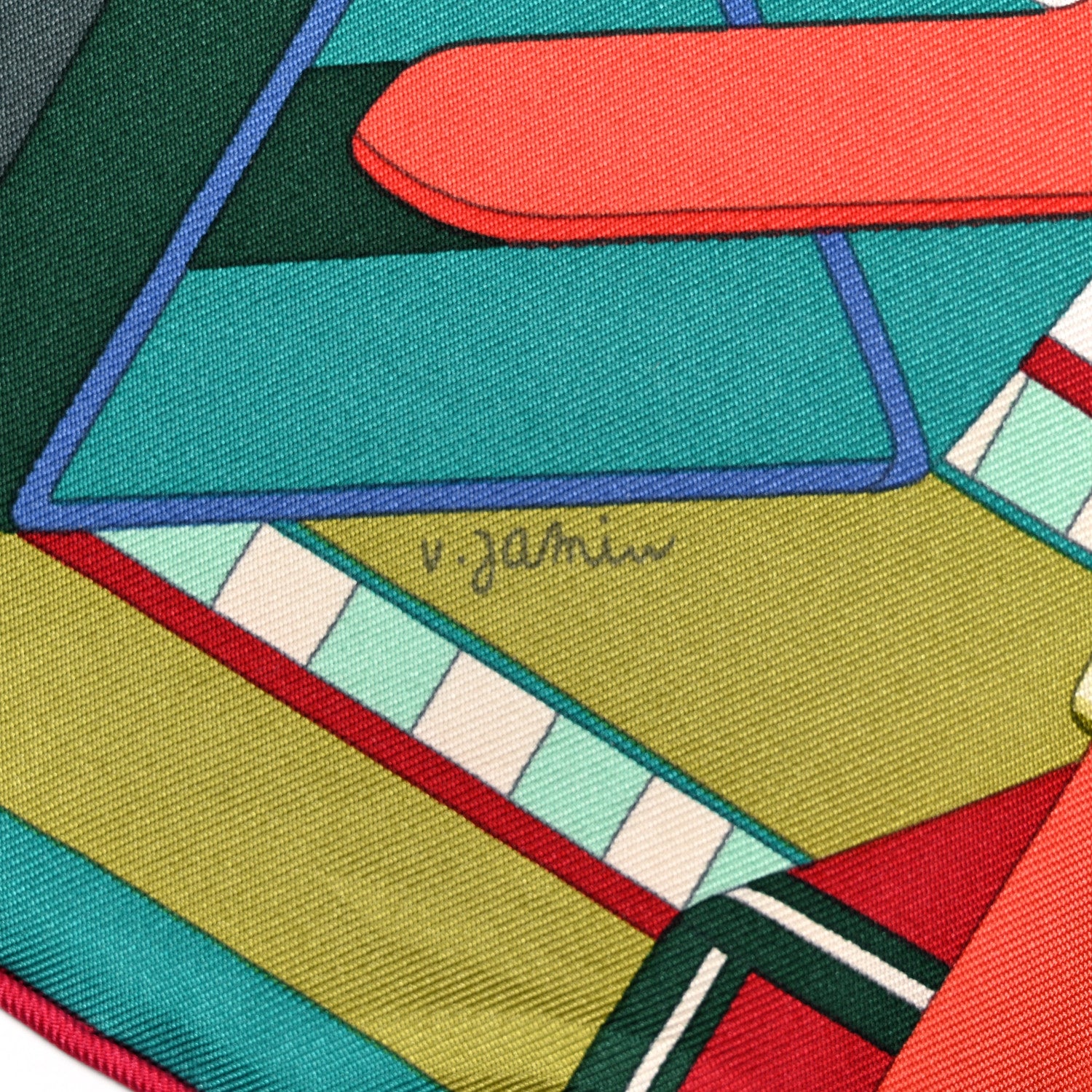 Hermes Silk Sangles En Zigzag Scarf 90 3 of 6