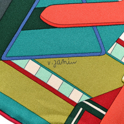 Hermes Silk Sangles En Zigzag Scarf 90 3 of 6