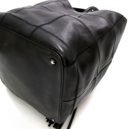 Chanel Square Stitched Tassel Bag Black 5 of 10