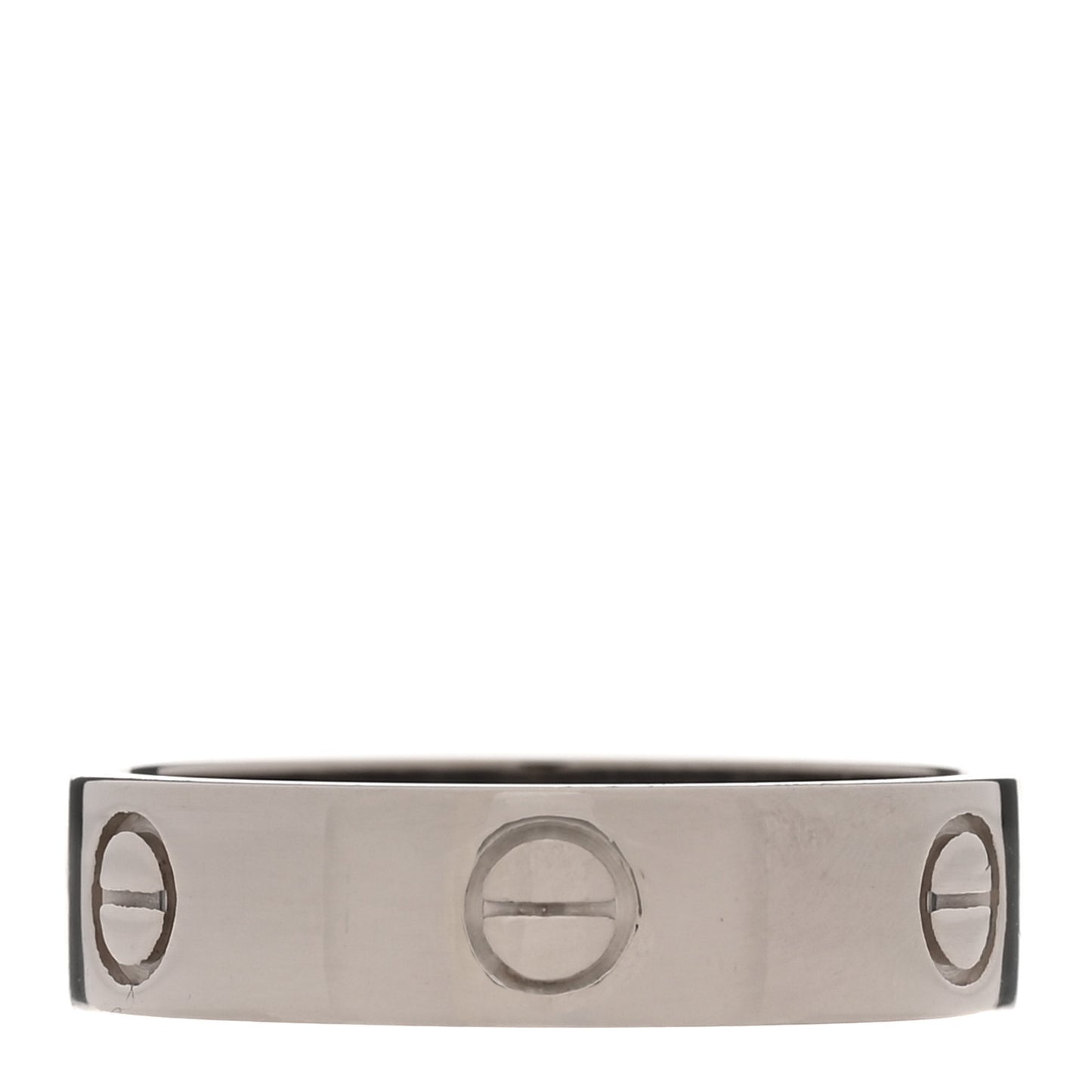18K White Gold 5.5mm LOVE Ring 61 9.5