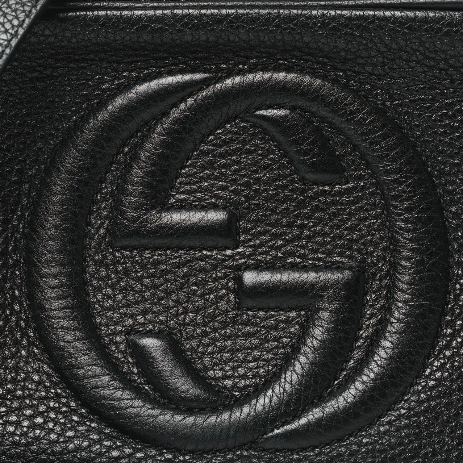 Gucci Pebbled Calfskin Small Soho Disco Bag Black 8 of 11