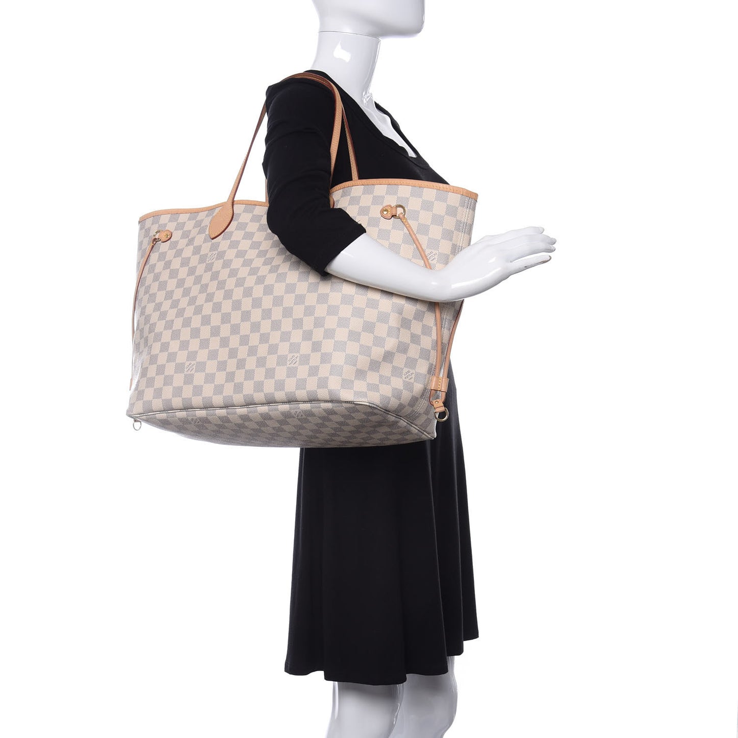Damier Azur Neo Neverfull GM Rose Ballerine