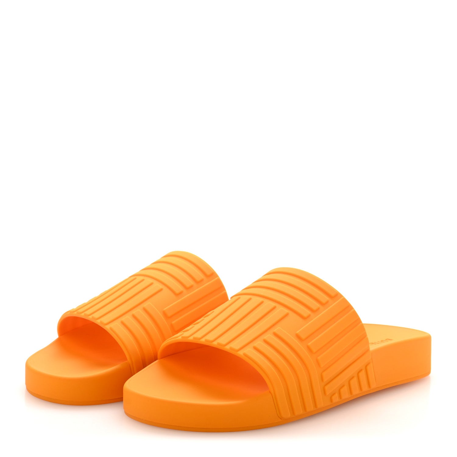 Bottega Veneta Rubber The Slider Sandals 36 Tangerine 4 of 8
