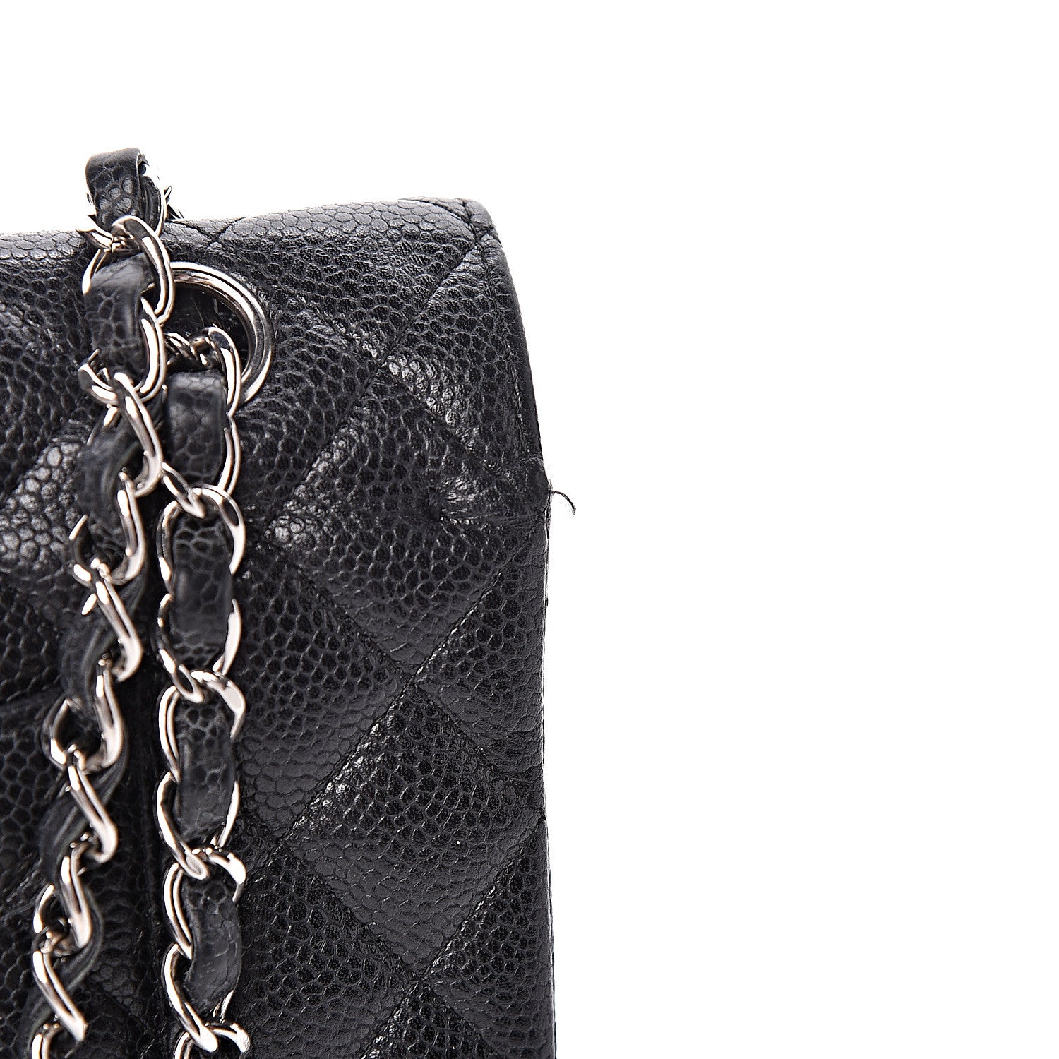 Chanel Caviar Quilted Medium Double Flap Black 14 of 15
