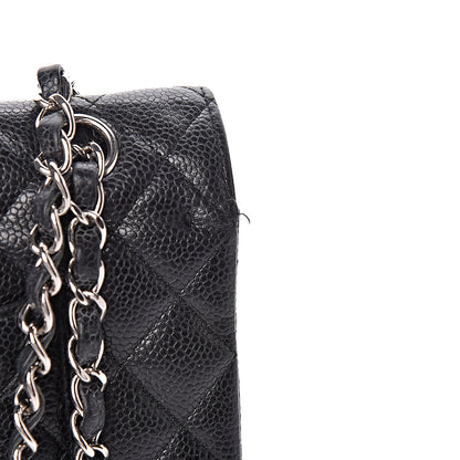 Chanel Caviar Quilted Medium Double Flap Black 14 of 15