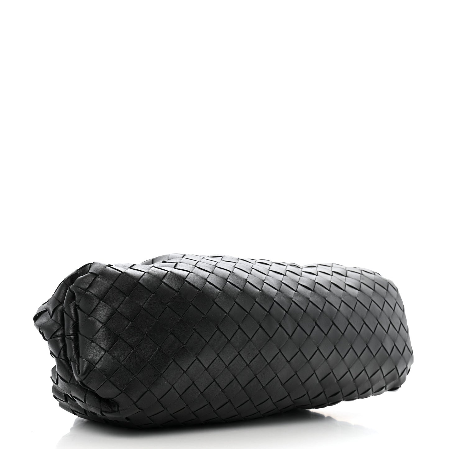 Nappa Maxi Intreccio The Pouch Oversized Clutch Black