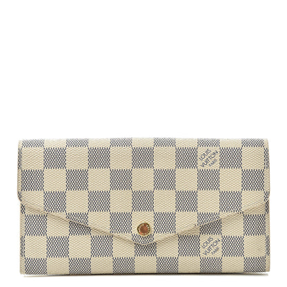 Louis Vuitton Damier Azur Sarah Wallet NM 1 of 9