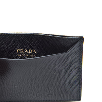 Prada Saffiano Metal Card Case Black 6 of 7