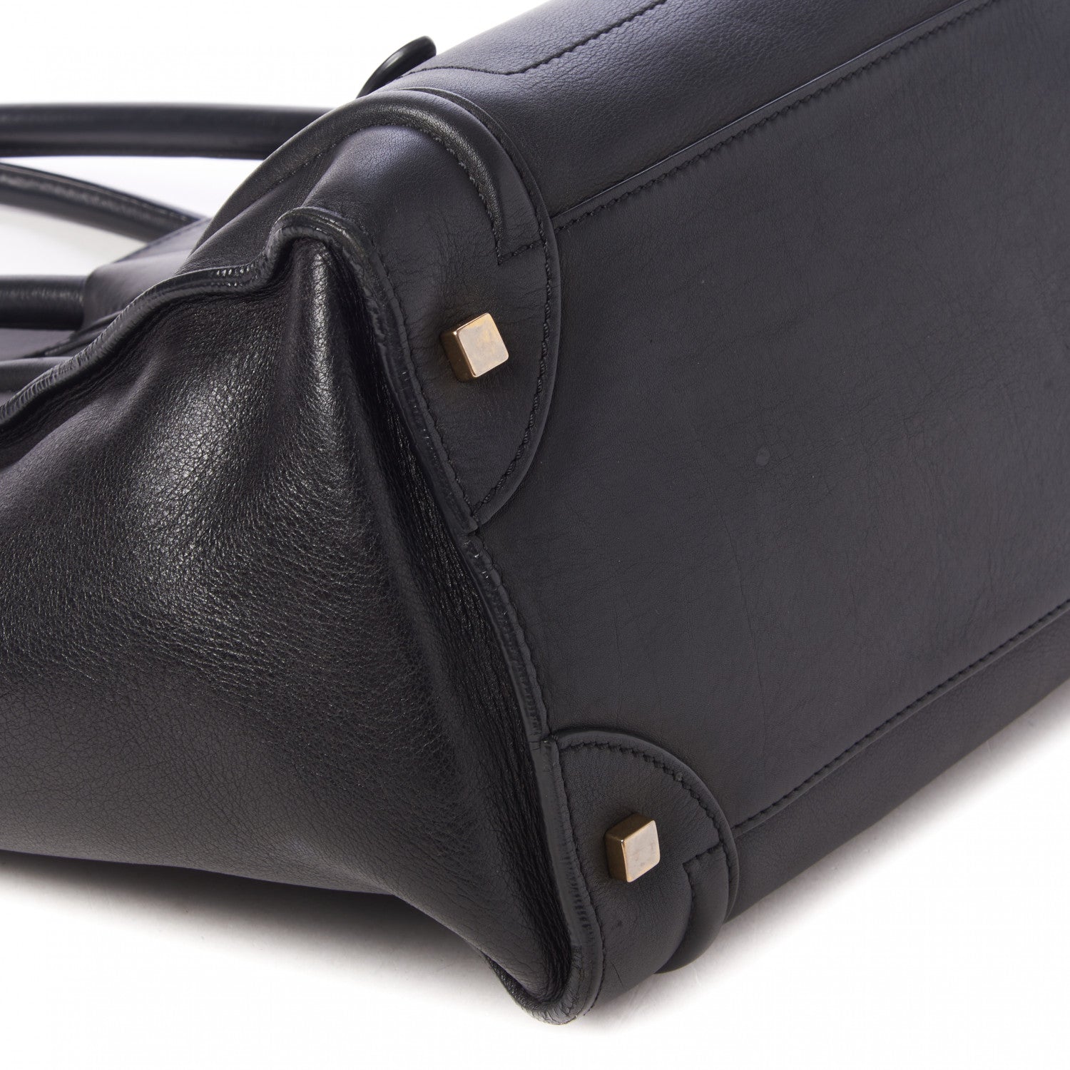 Celine Smooth Calfskin Mini Luggage Black 5 of 9