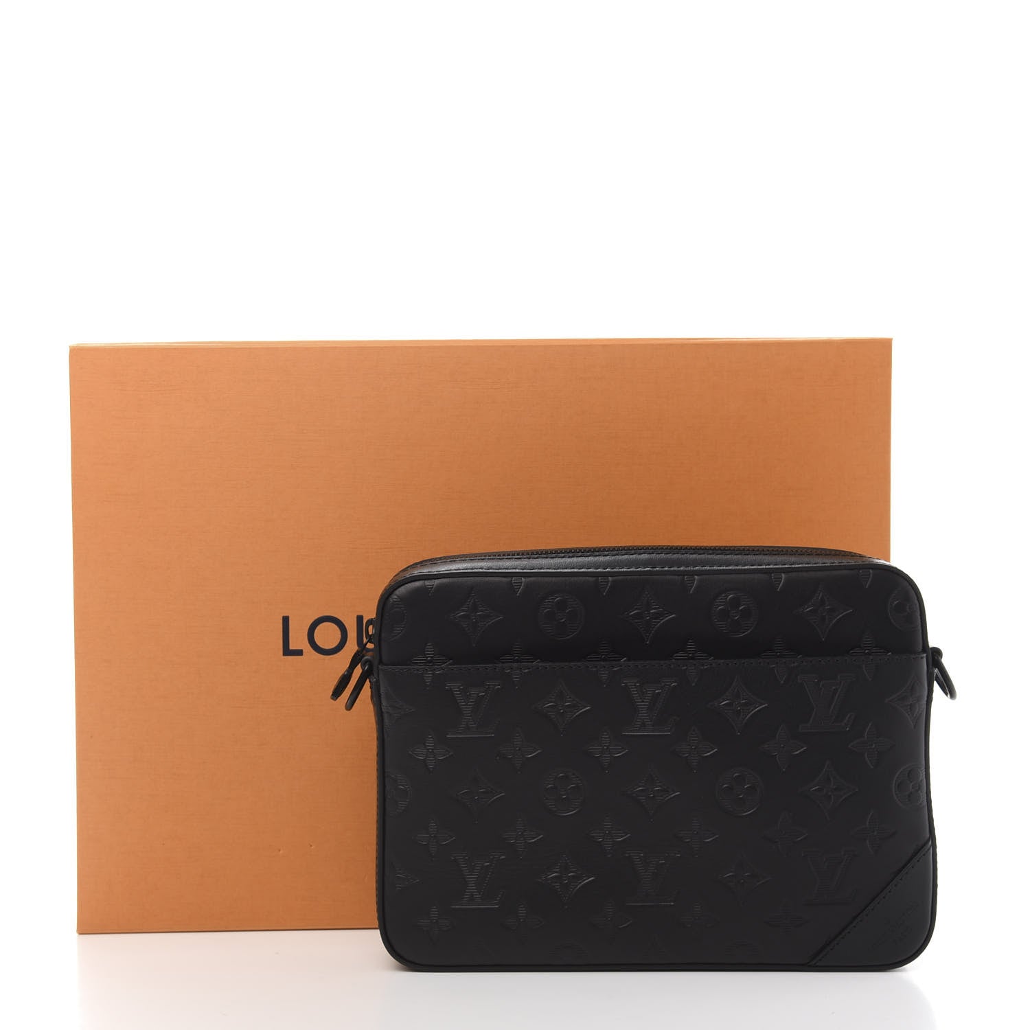 Louis Vuitton Calfskin Monogram Shadow Duo Messenger Black 11 of 11