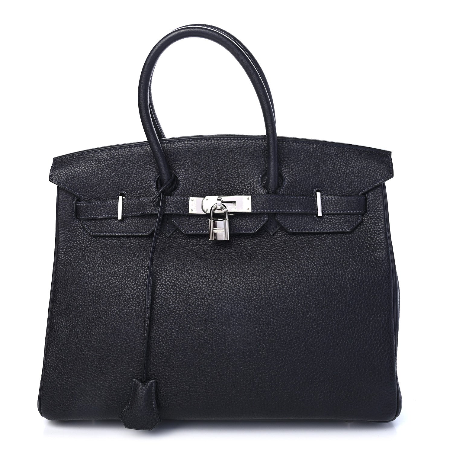 Hermes Taurillon Clemence Birkin 35 Bleu Indigo 1 of 10