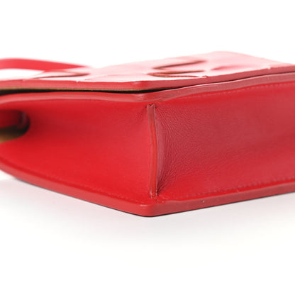 Bottega Veneta Lambskin Maxi Intrecciato Mini Cassette Crossbody Bag Bright Red 8 of 10
