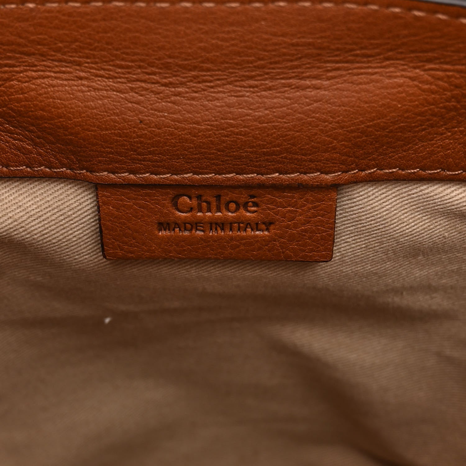 Chloe Suede Calfskin Mini Faye Backpack Tan 5 of 8