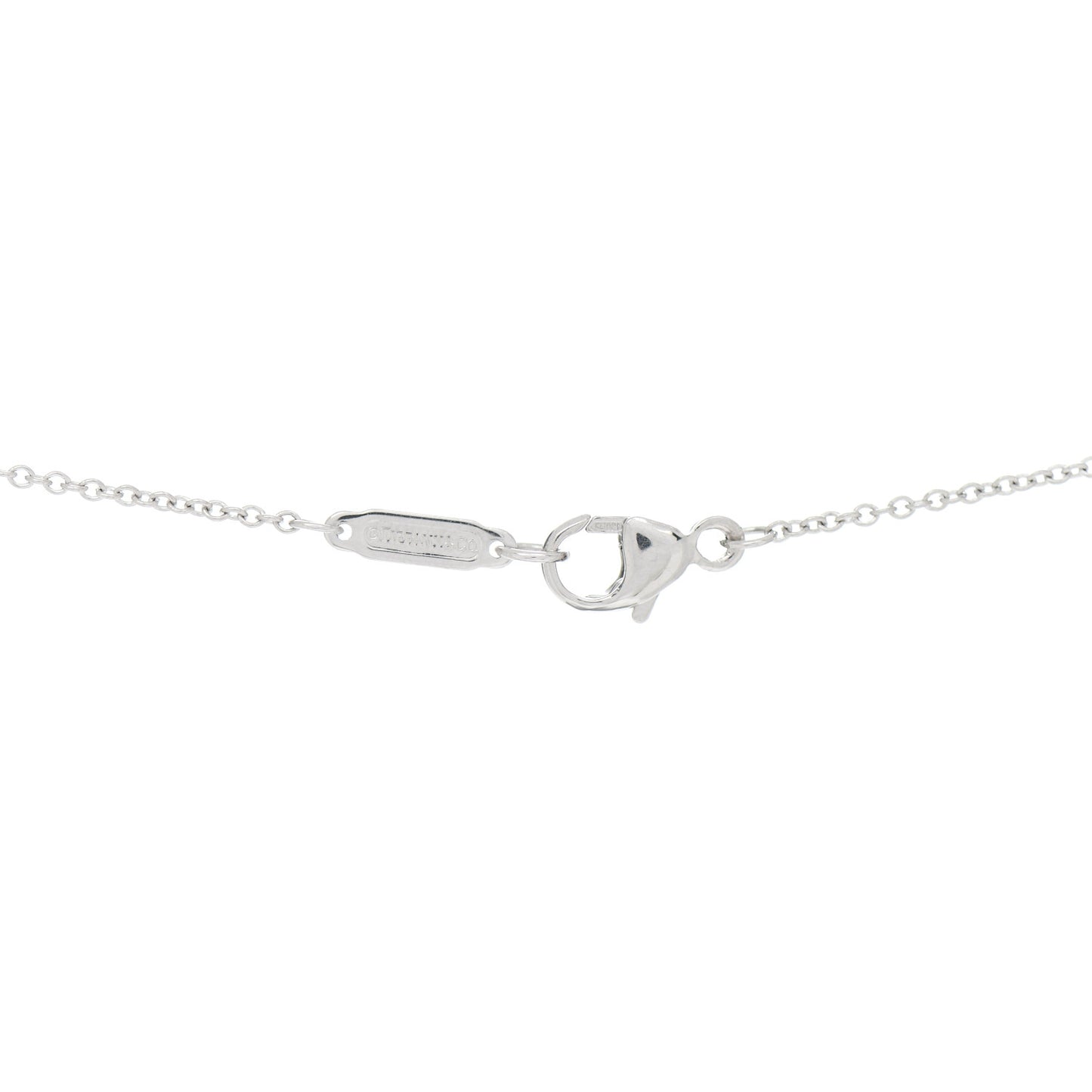 Platinum Diamond Jazz Graduated Drop Pendant Necklace