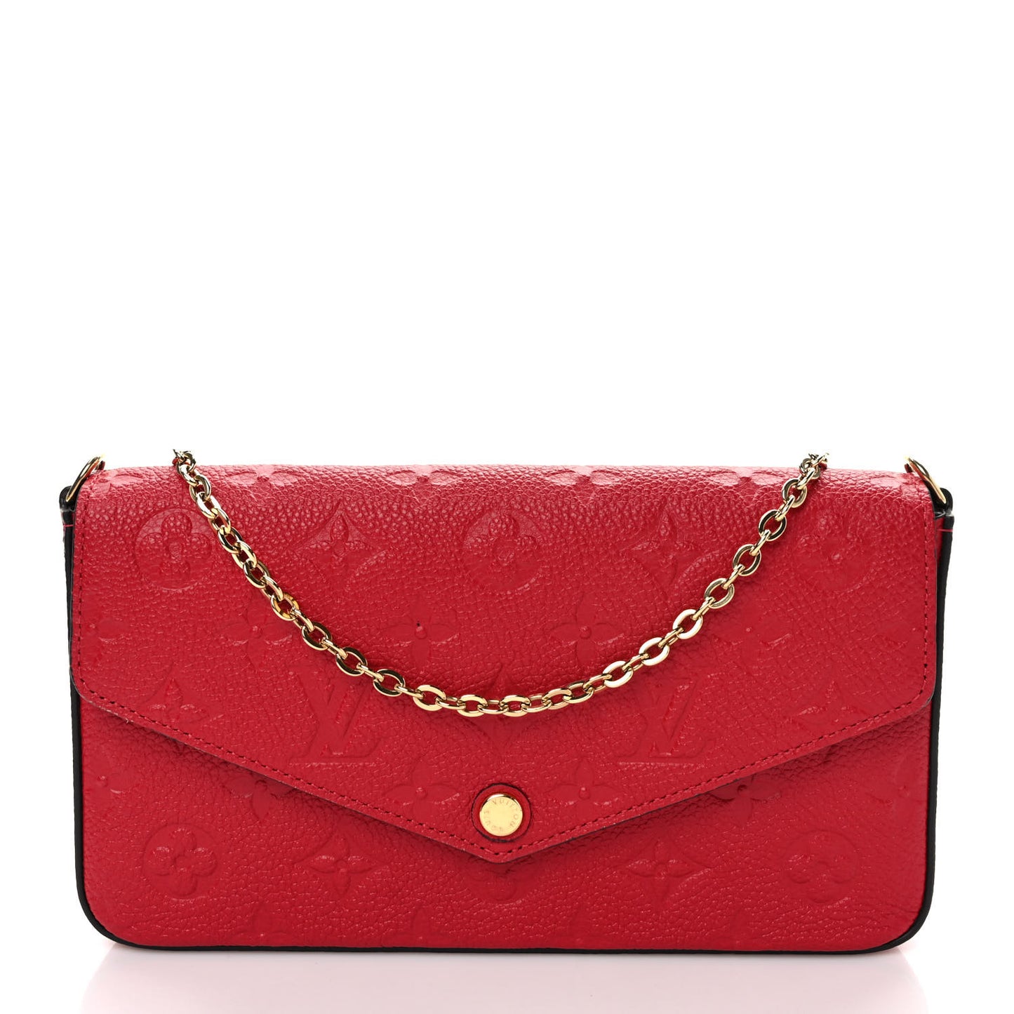 Empreinte Pochette Felicie Chain Wallet Scarlet