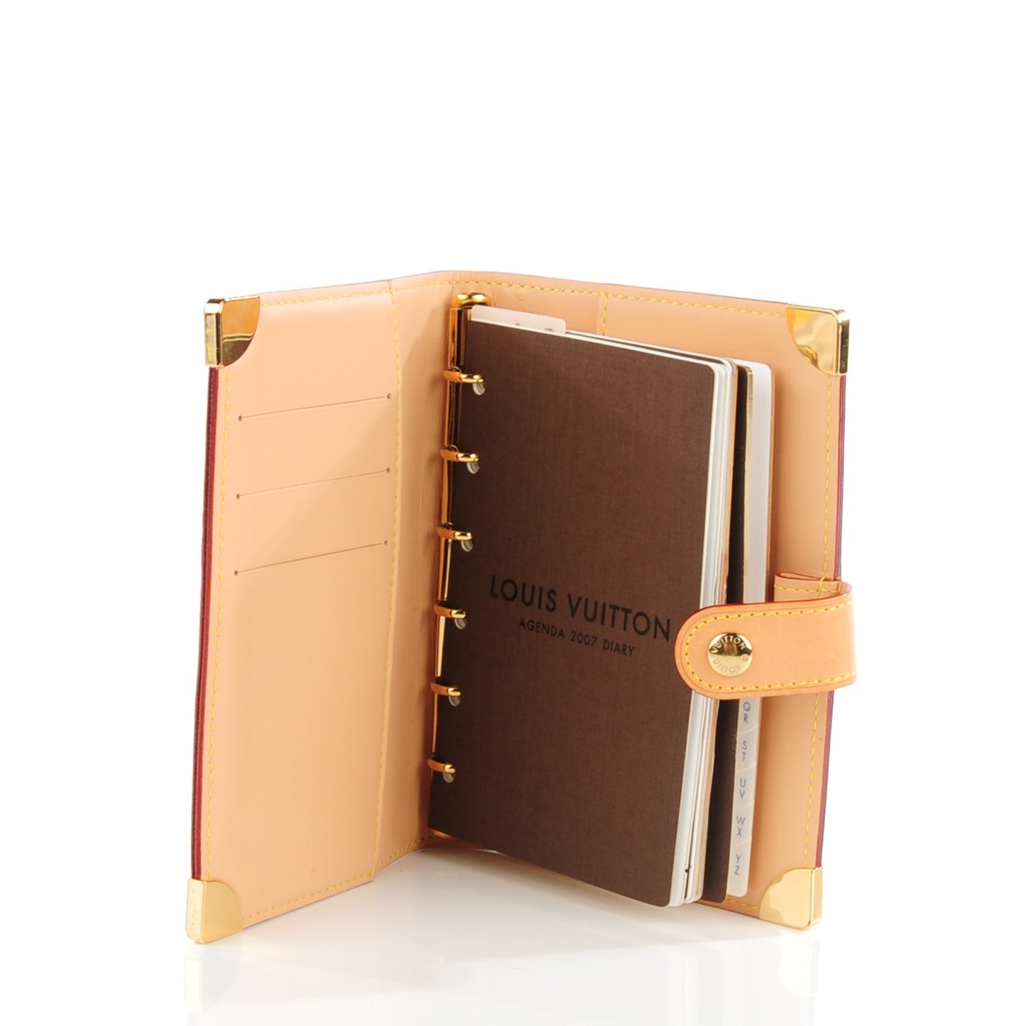 Monogram Multicolor Small Ring Agenda Cover Black