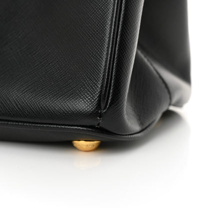 Prada Saffiano Small Galleria Double Zip Tote Black 12 of 13