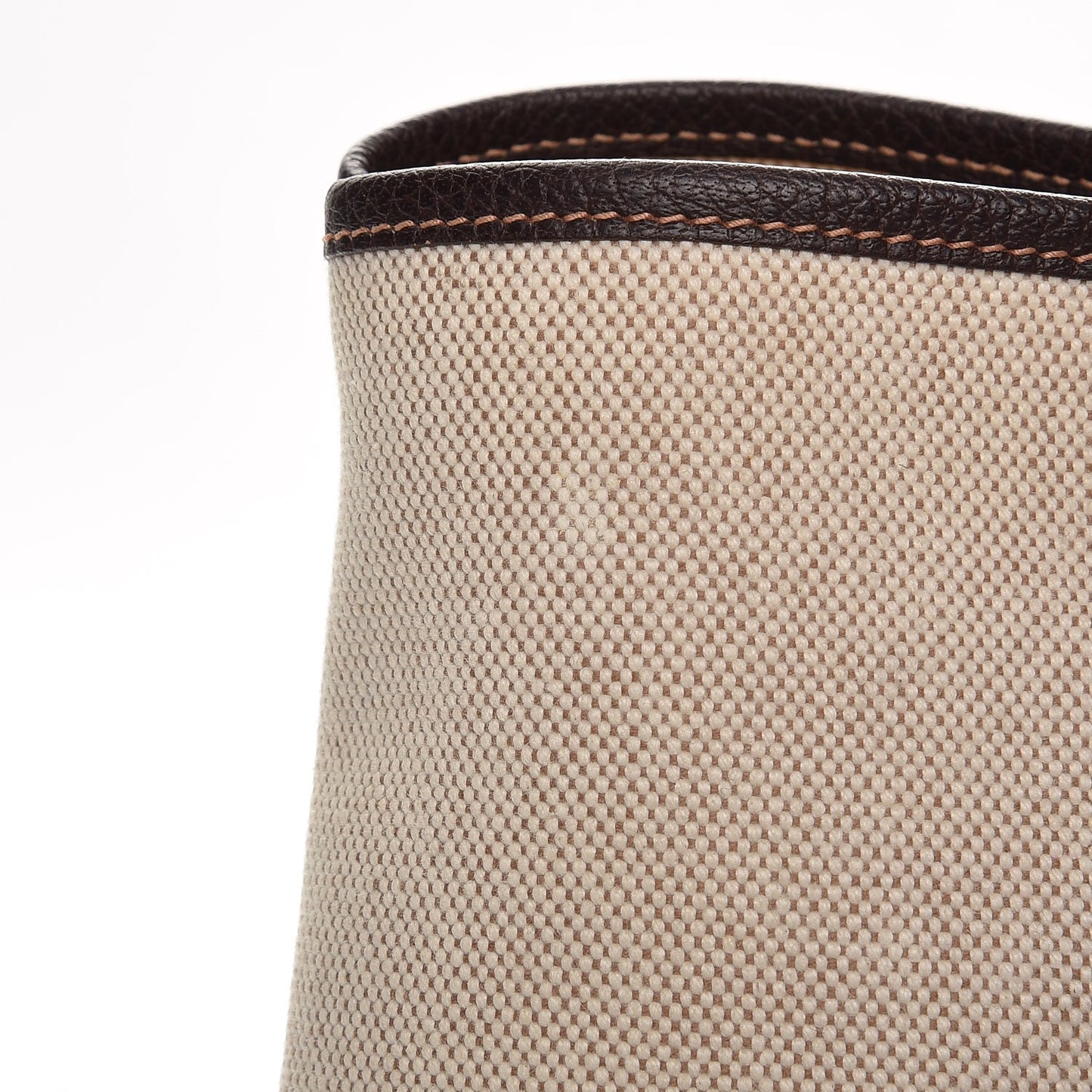 Toile Buffle Gala Garden Party Tote 36 MM Marron Fonce